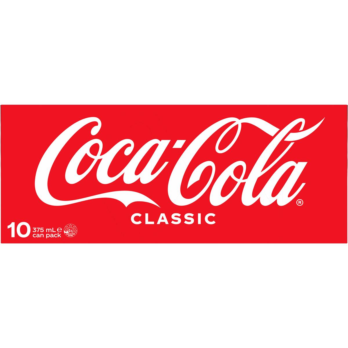 Coca - Cola Classic Soft Drink Multipack Cans 375ml X 10 Pack | Woolworths