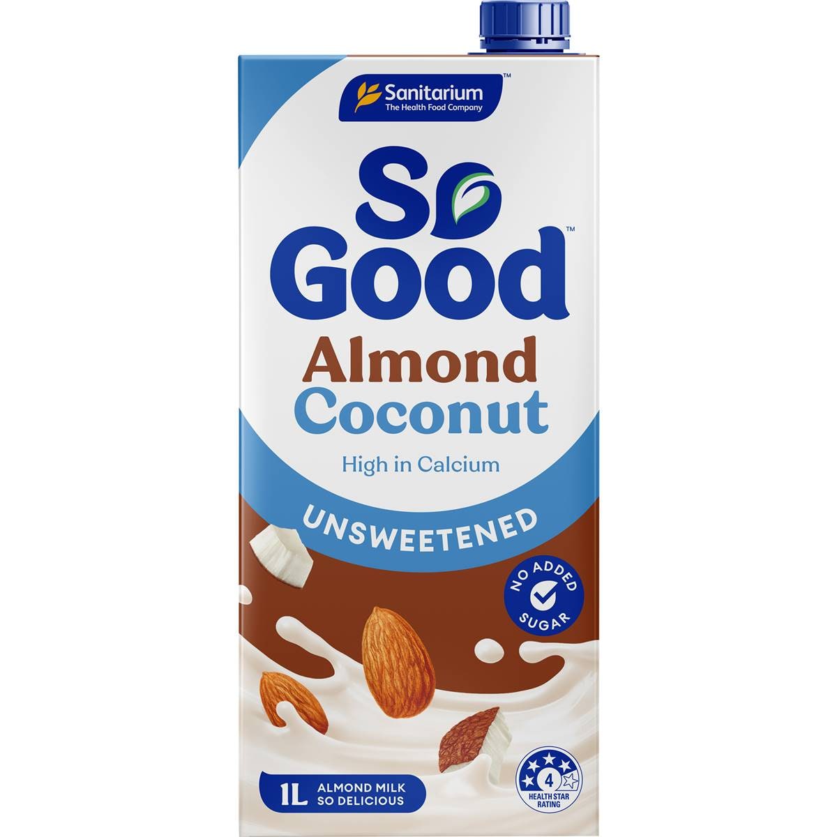 Sanitarium So Good Long Life Unsweetened Almond Coconut Milk 1l