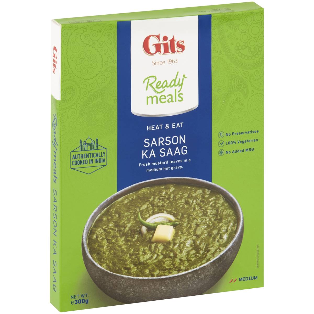 Gits Ready To Eat Sarso Ka Saag 300g Woolworths