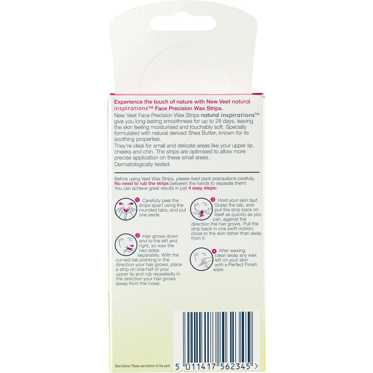 Veet Hair Removal Wax Shea Butter Cold Strips 20 Pack Woolworths