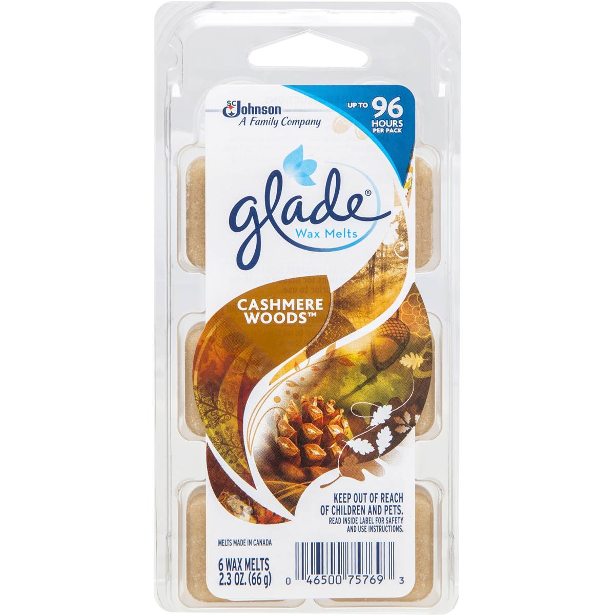 Glade Melts Cashmere Woods 66g Woolworths