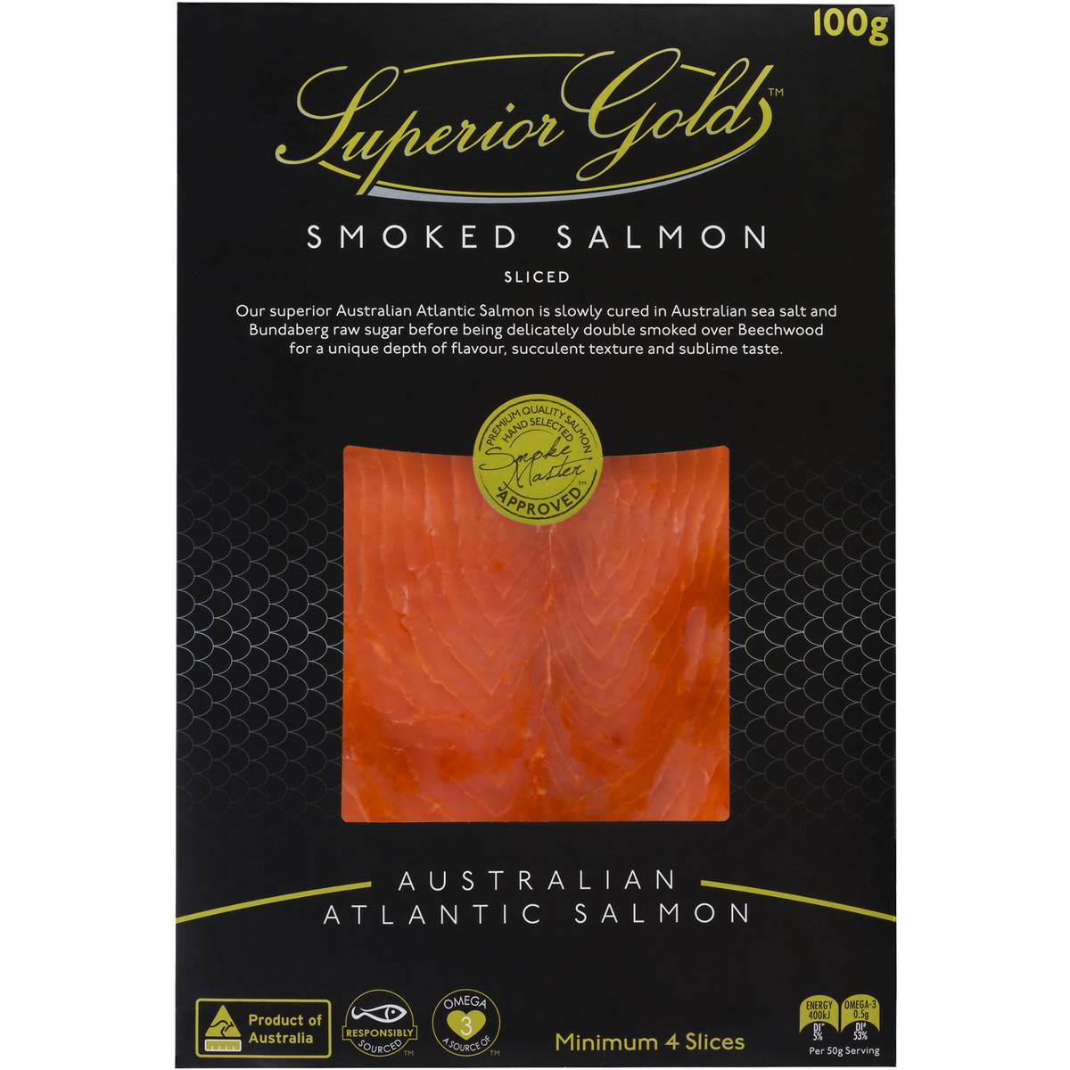 Superior Gold Smoked Salmon 100g 