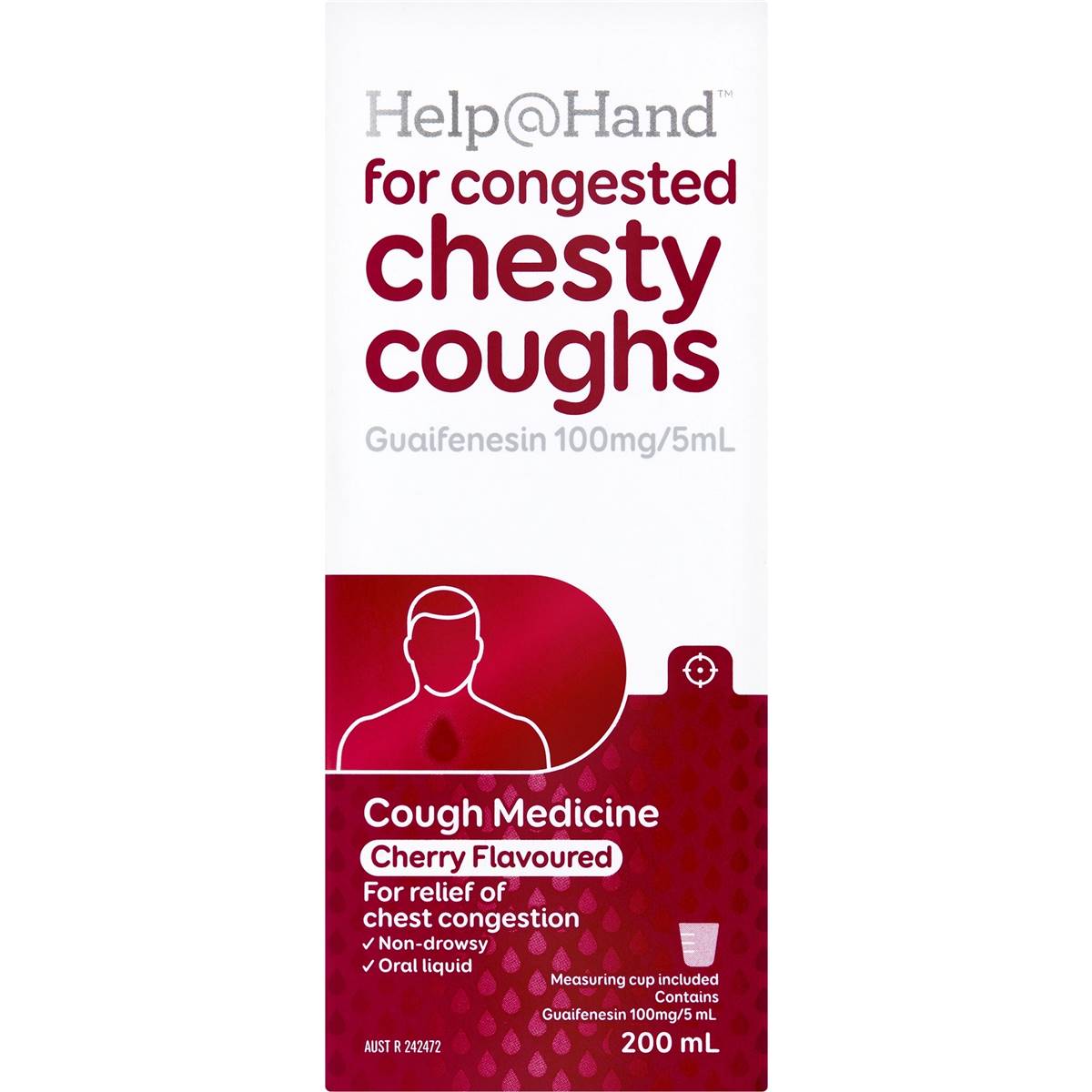 Help@hand Chesty Cough Syrup Cherry Flavoured 200ml | Woolworths