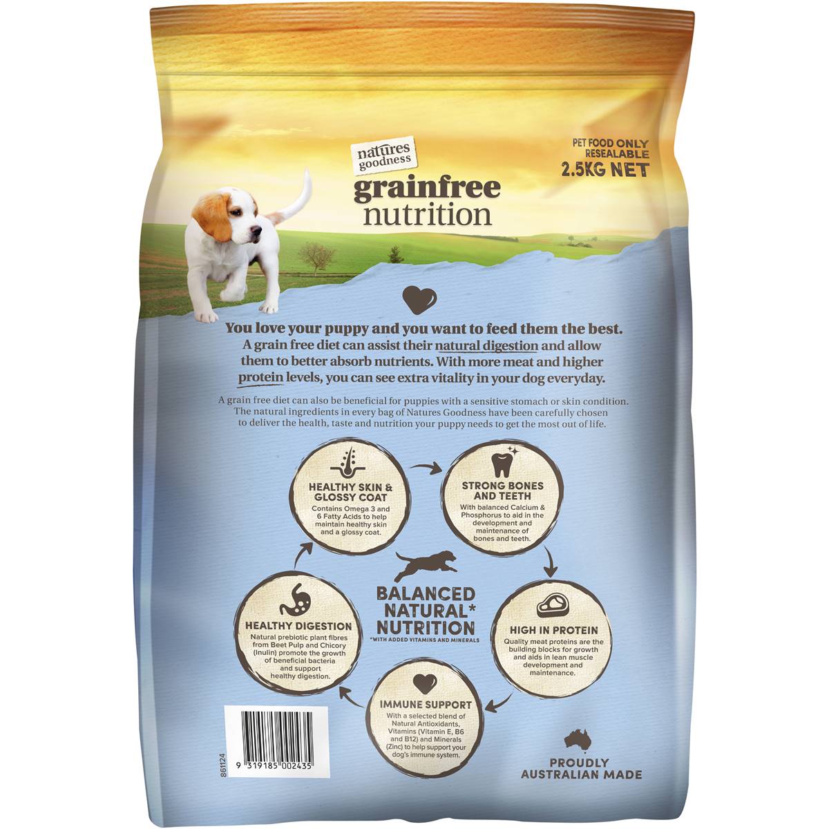 Natures Goodness Grain Free Puppy Dry Dog Food Chicken With Garden