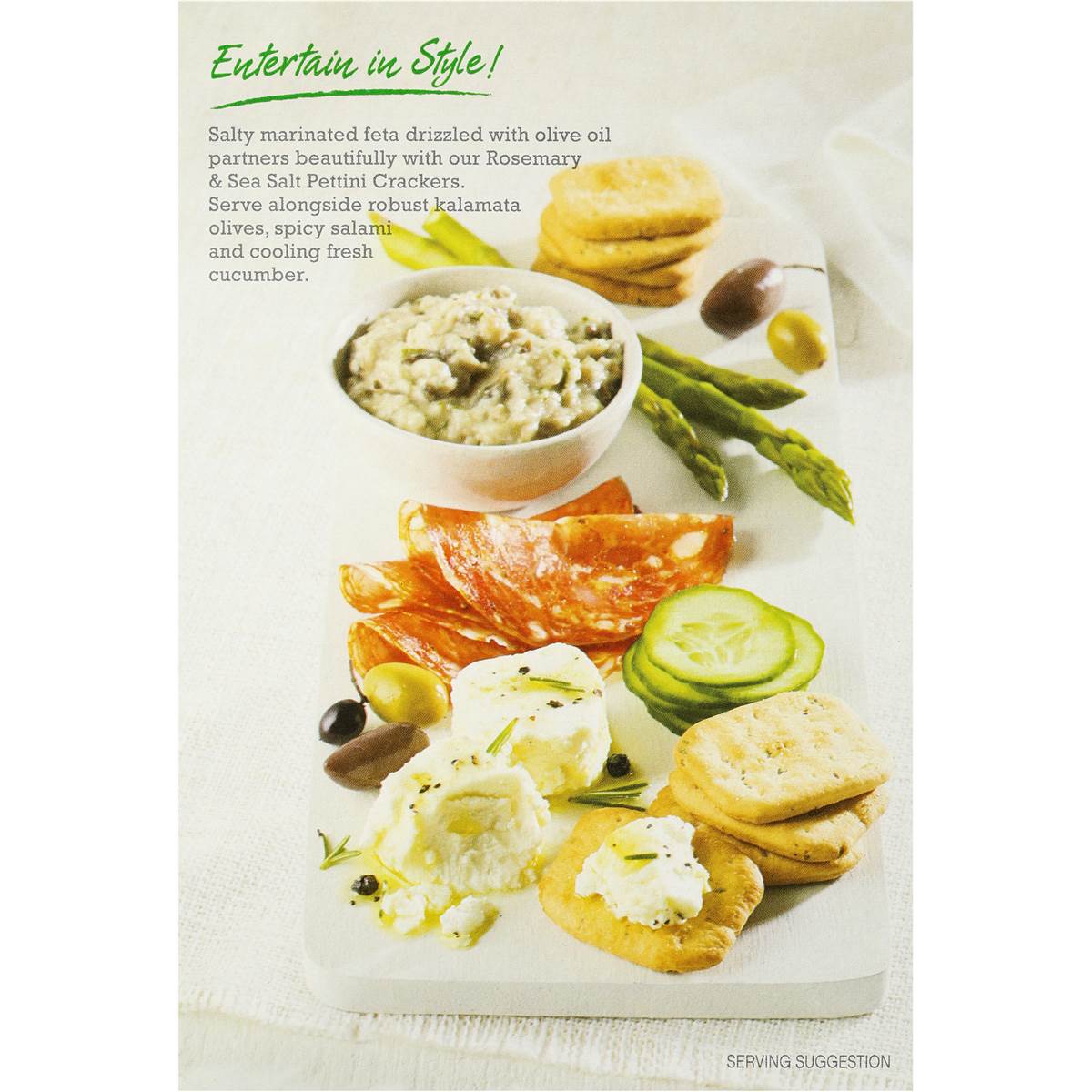 Always Fresh Cracker Pettini Rosemary Salt 180g Woolworths