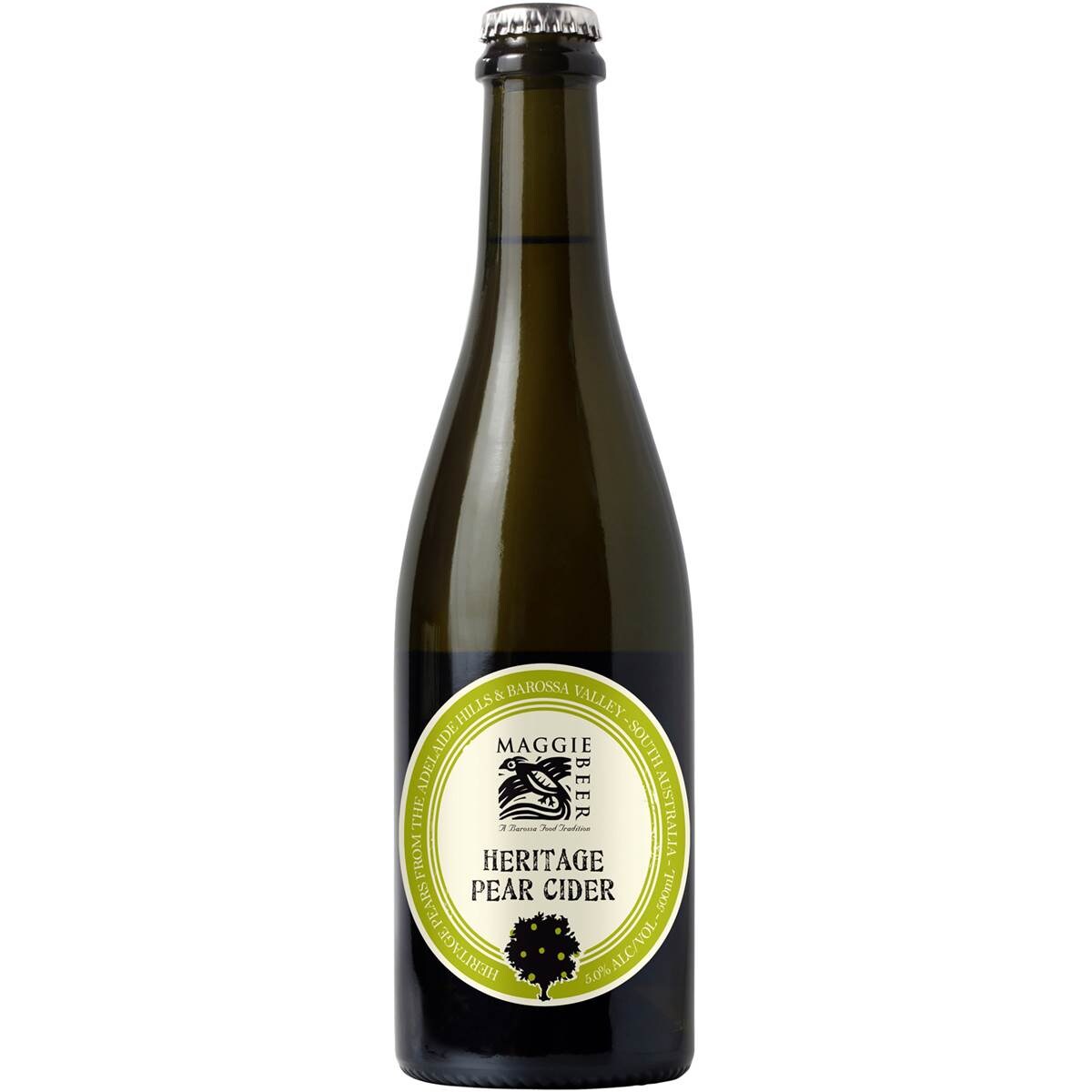 Maggie Beer Pear Cider Heritage Bottle 500ml Bottle Woolworths