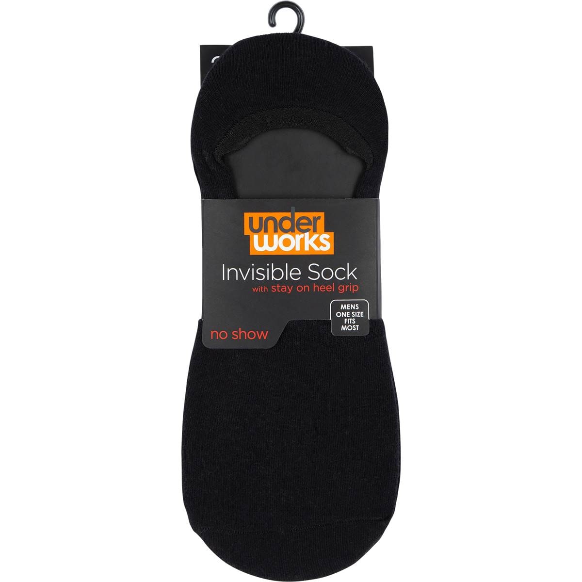 Underworks Men's Invisible Socks 2 Pack Woolworths