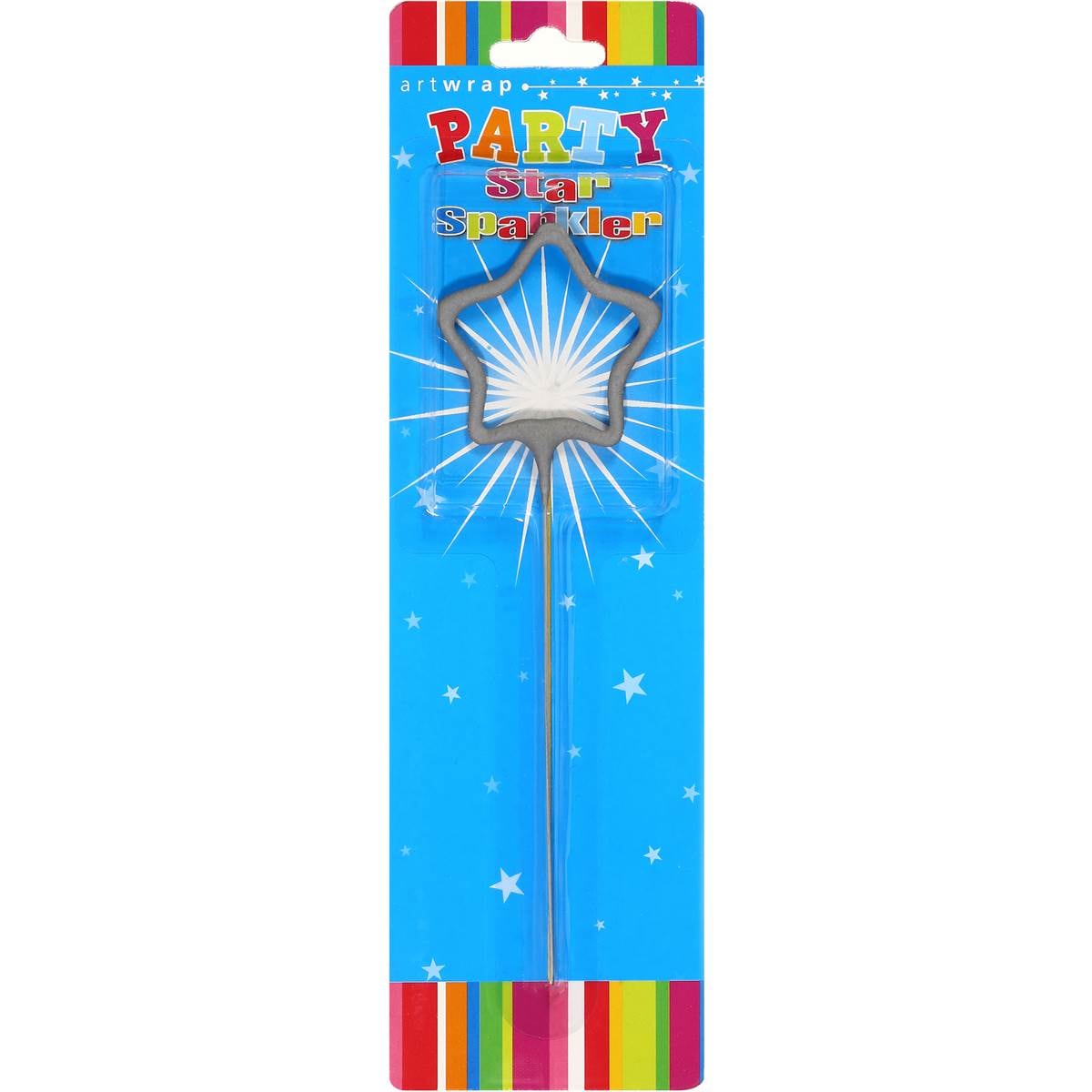 Artwrap Party Candle Sparkler Star Each Woolworths