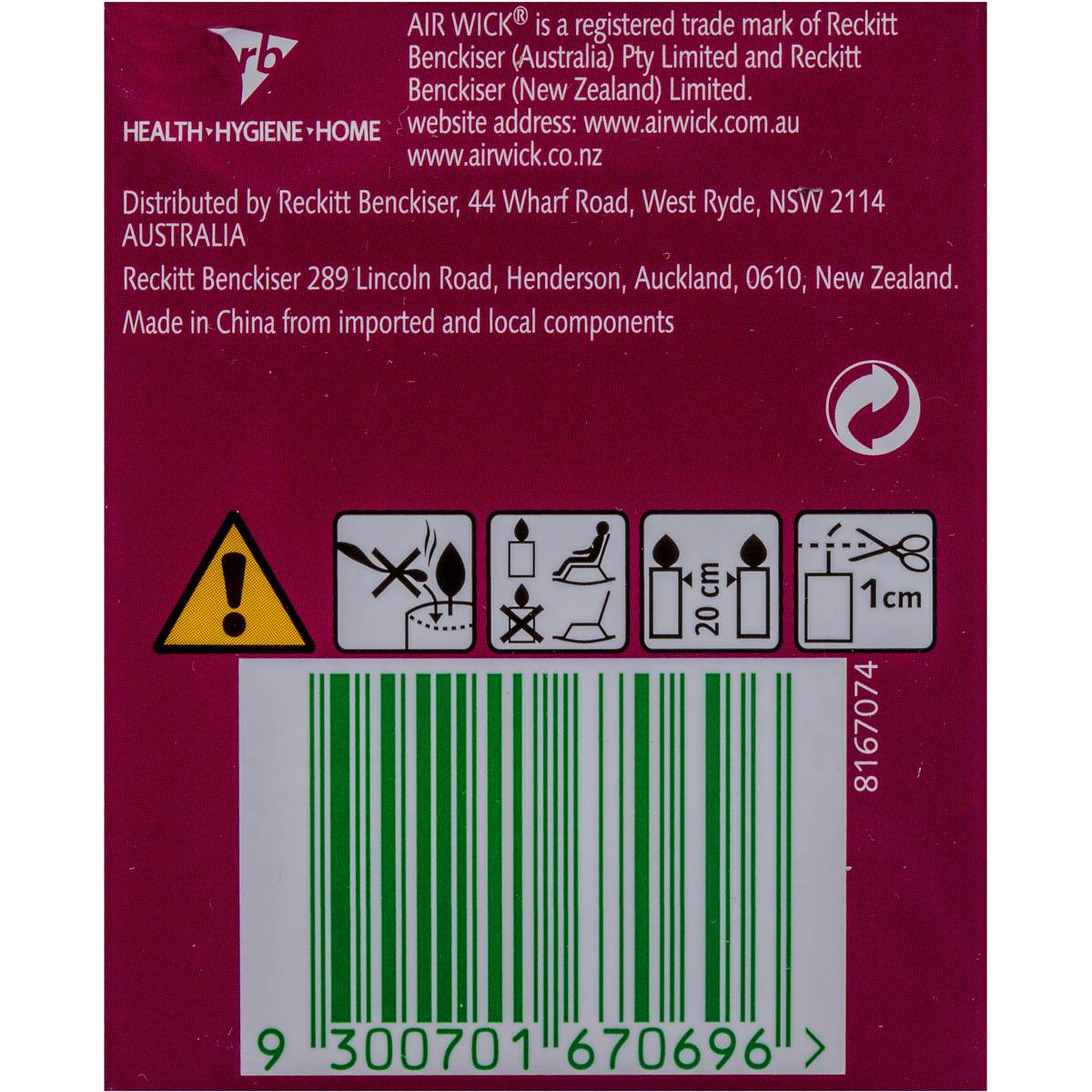 Air Wick Eco Candle Mountain Berry Blossom 100g Woolworths