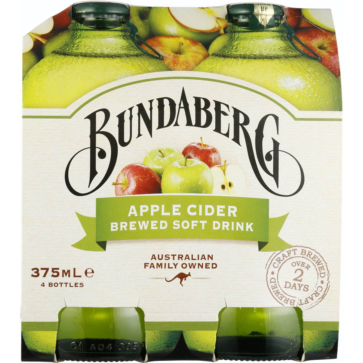 Bundaberg Apple Cider Brewed Soft Drink 4x375ml Woolworths