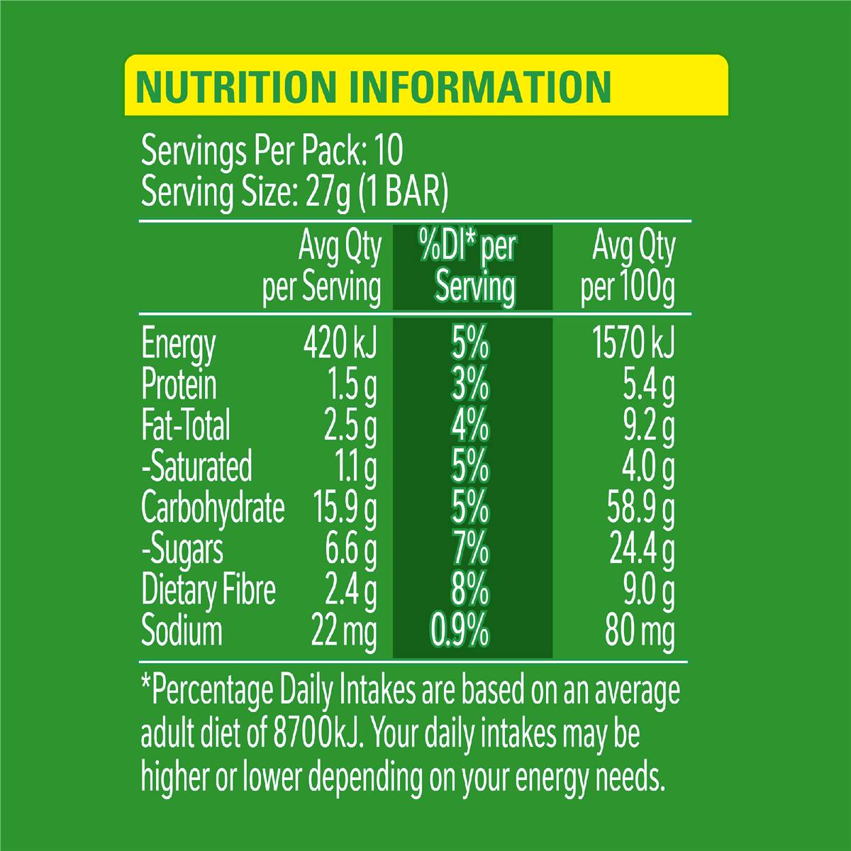 milo breakfast bar