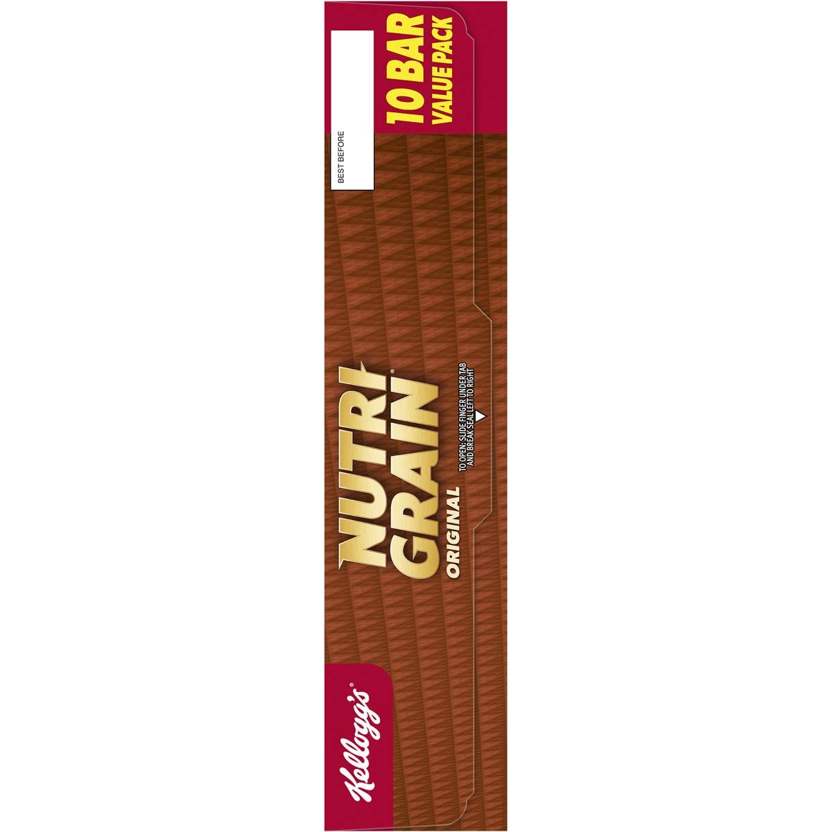 Kellogg's Nutrigrain Original Cereal Snack Bars 10 Pack Woolworths