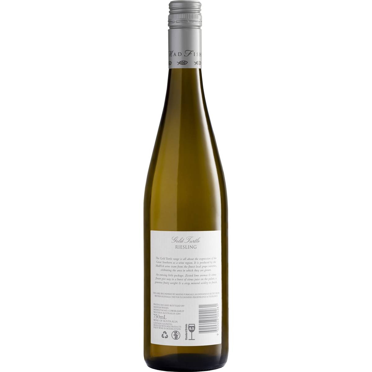 Madfish Gold Turtle Riesling 750ml | Woolworths