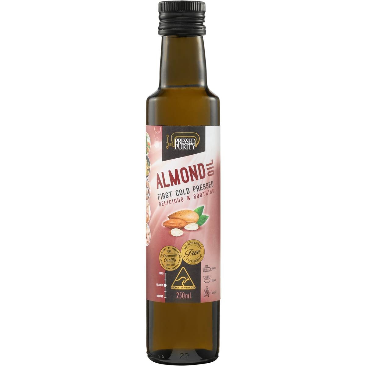 Pressed Purity Almond Oil Cold Pressed 250ml Woolworths