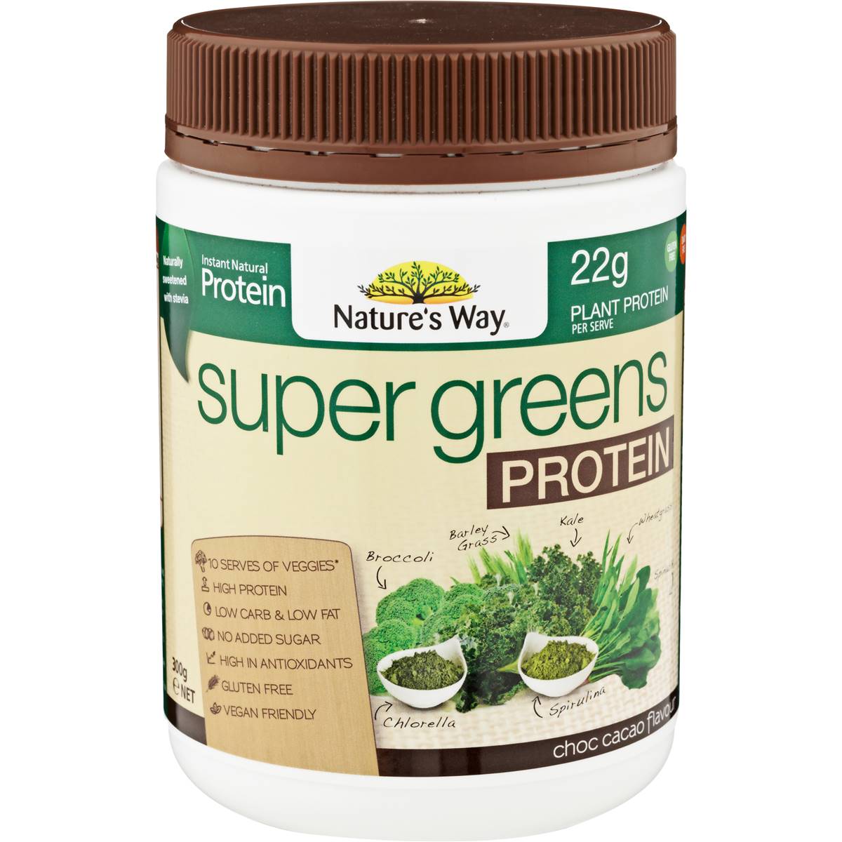 Nature s Way Super Greens Superfood Protein 300g Woolworths