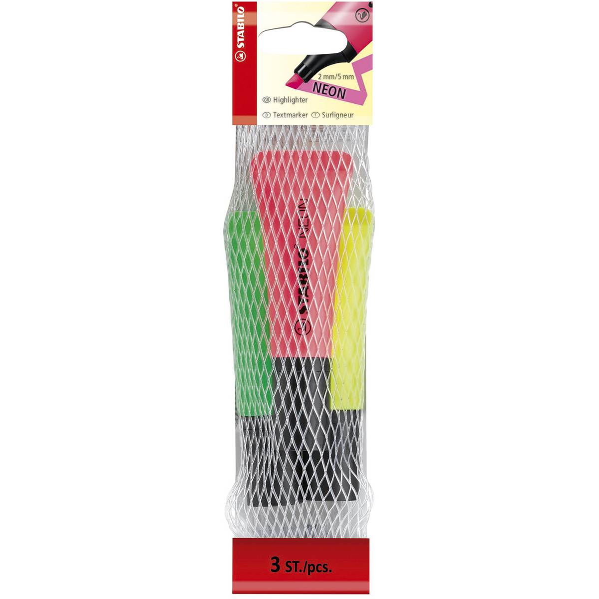 Stabilo Boss Highlighters Neon 3 Pack Woolworths