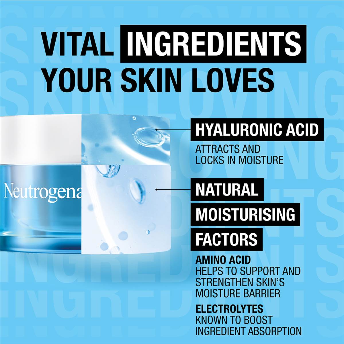 Neutrogena Hydro Boost Hyaluronic Acid Water Gel Face Moisturiser 50g