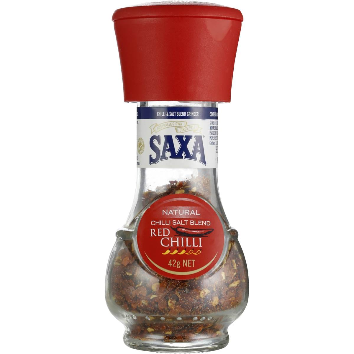 Saxa Salt Red Chilli 42g Woolworths
