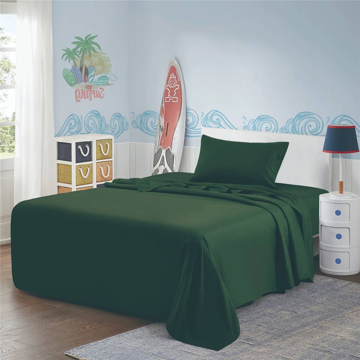 Inspire Microfibre Fitted Sheet Set Single Bed Each Woolworths