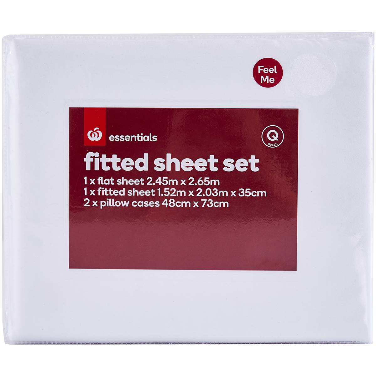 Inspire Plain Microfibre Fitted Sheet Set Queen Bed Each Woolworths