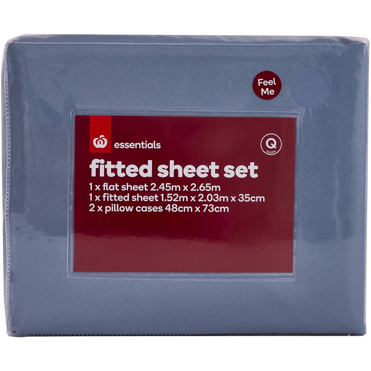 Inspire Plain Microfibre Fitted Sheet Set Queen Bed Each Woolworths