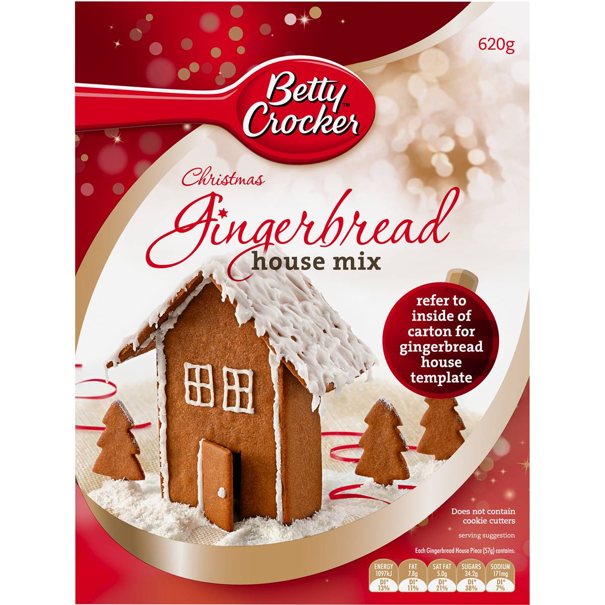 Betty Crocker Christmas Gingerbread House 620g Woolworths