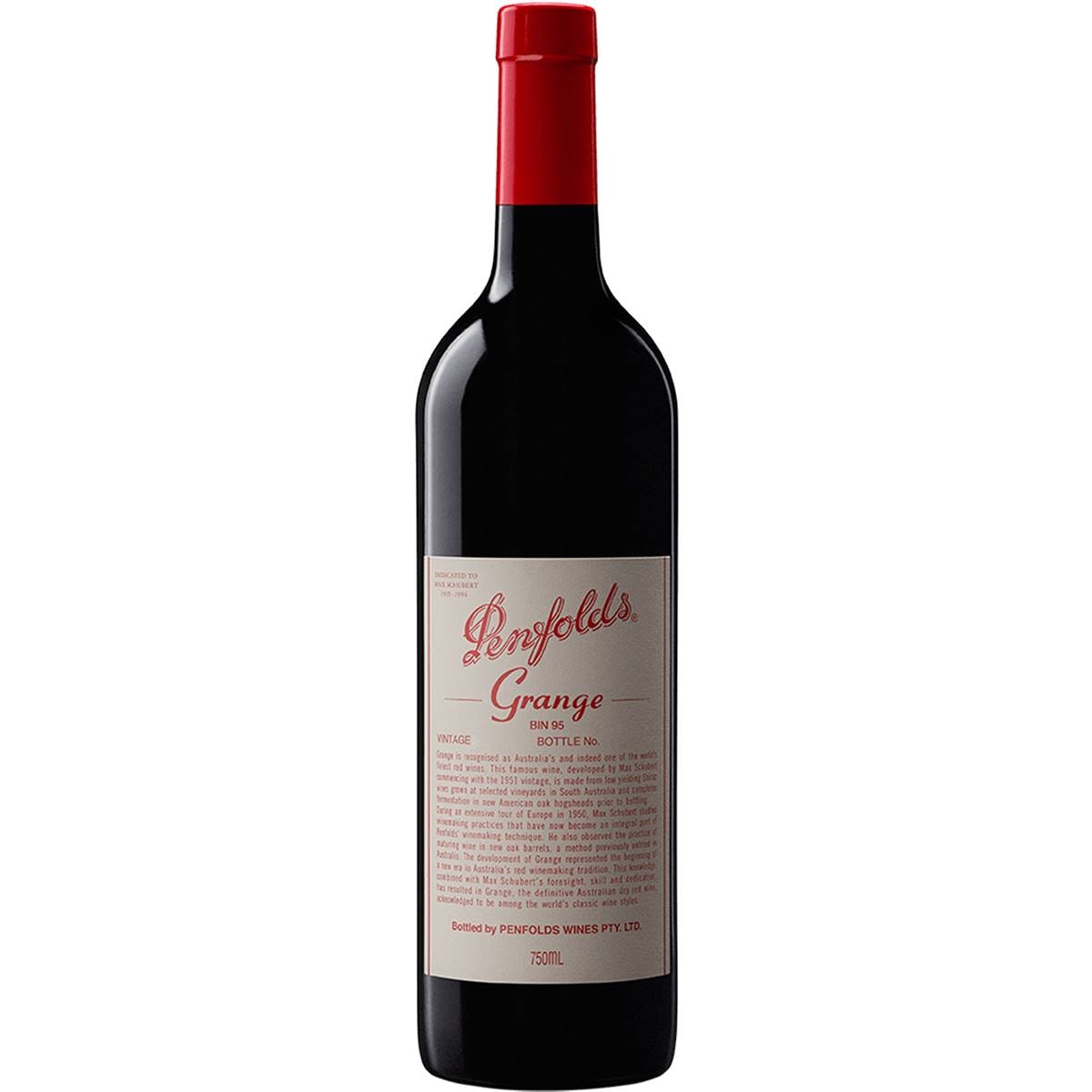 Penfolds Red Blend Grange Shiraz 2010