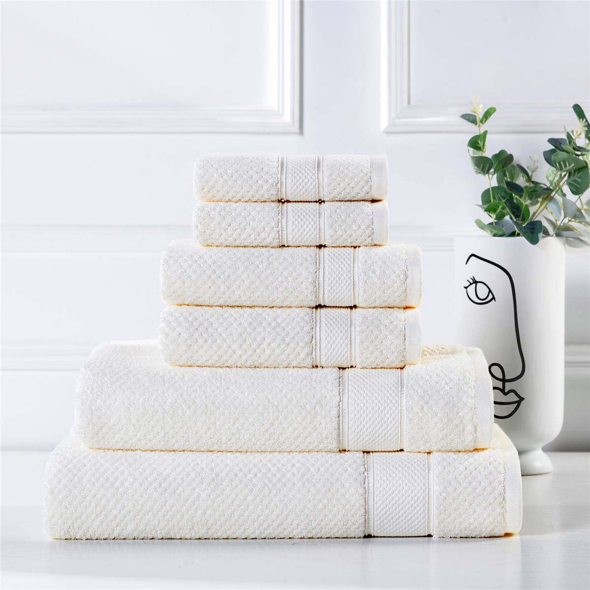 Inspire Premium Hand Towel Cream Each | Woolworths