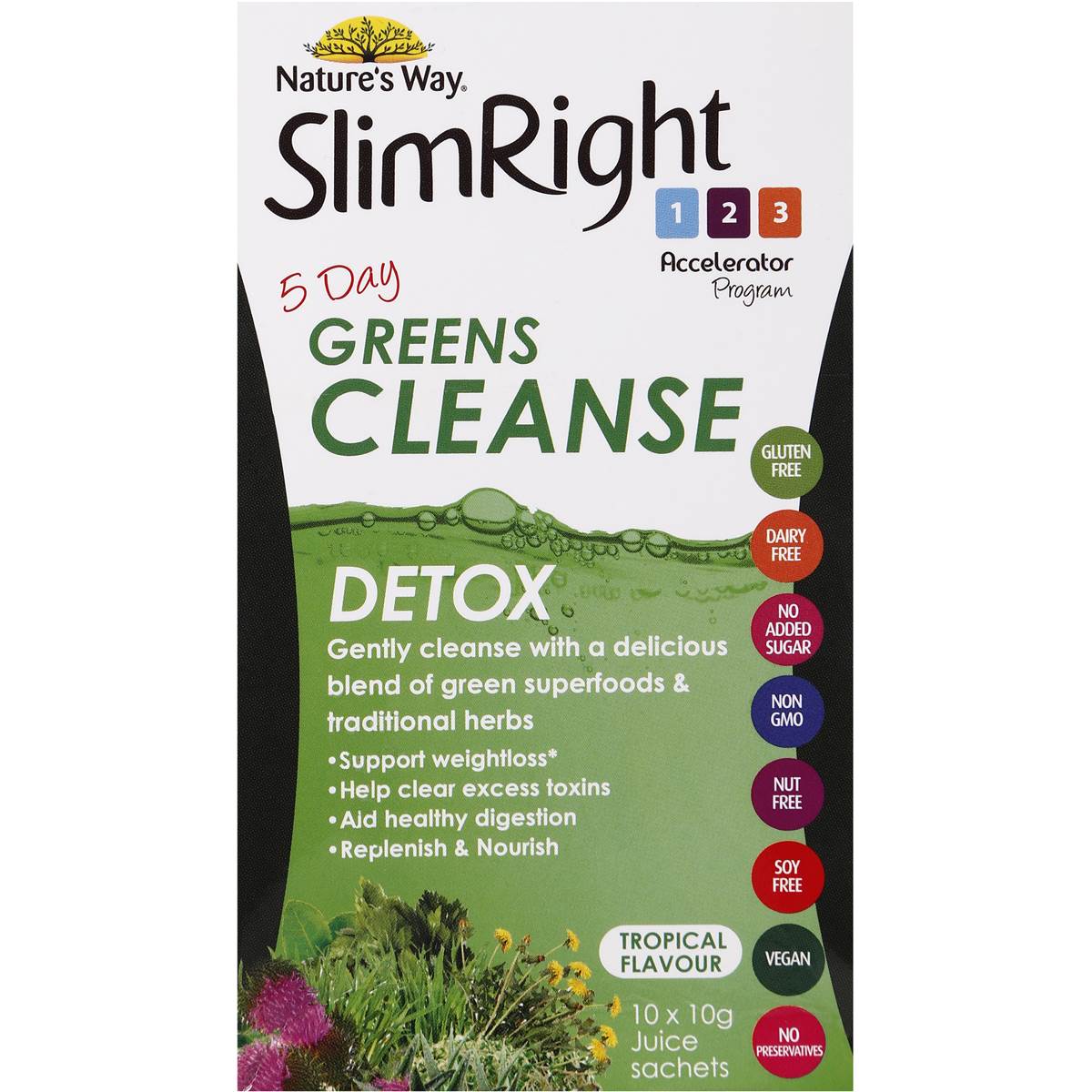 Nature's Way Slim Right 5 Day Cleanse 10g X 10 Pack Woolworths