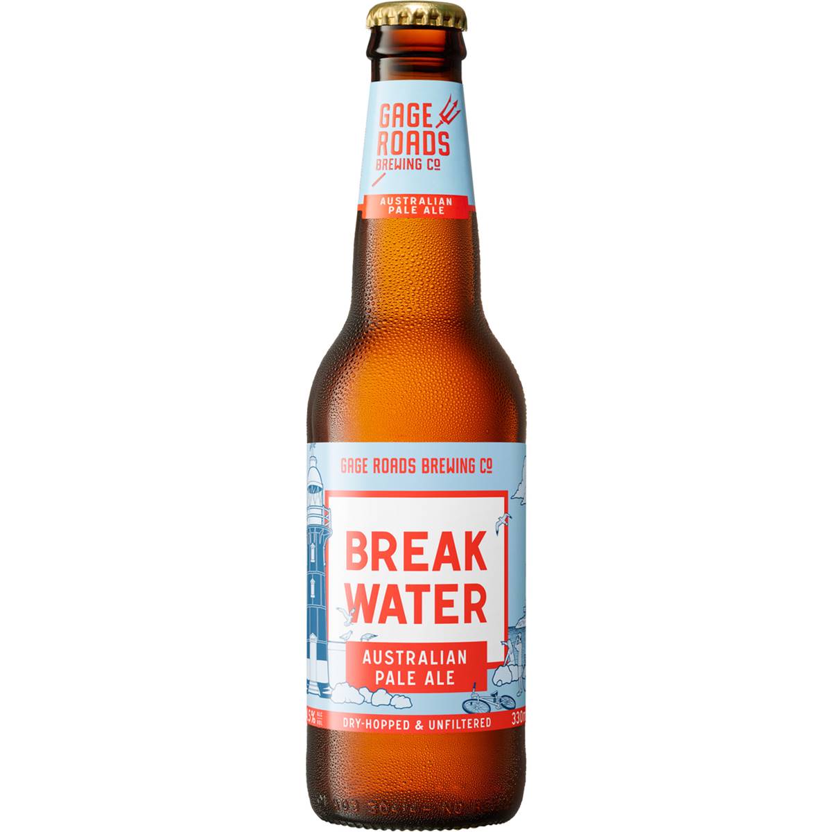 Gage Roads Break Water Pale Ale Bottle 330ml Single | Woolworths