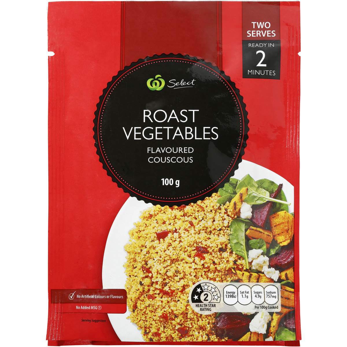 Select Roast Vegetable Couscous 100g Woolworths
