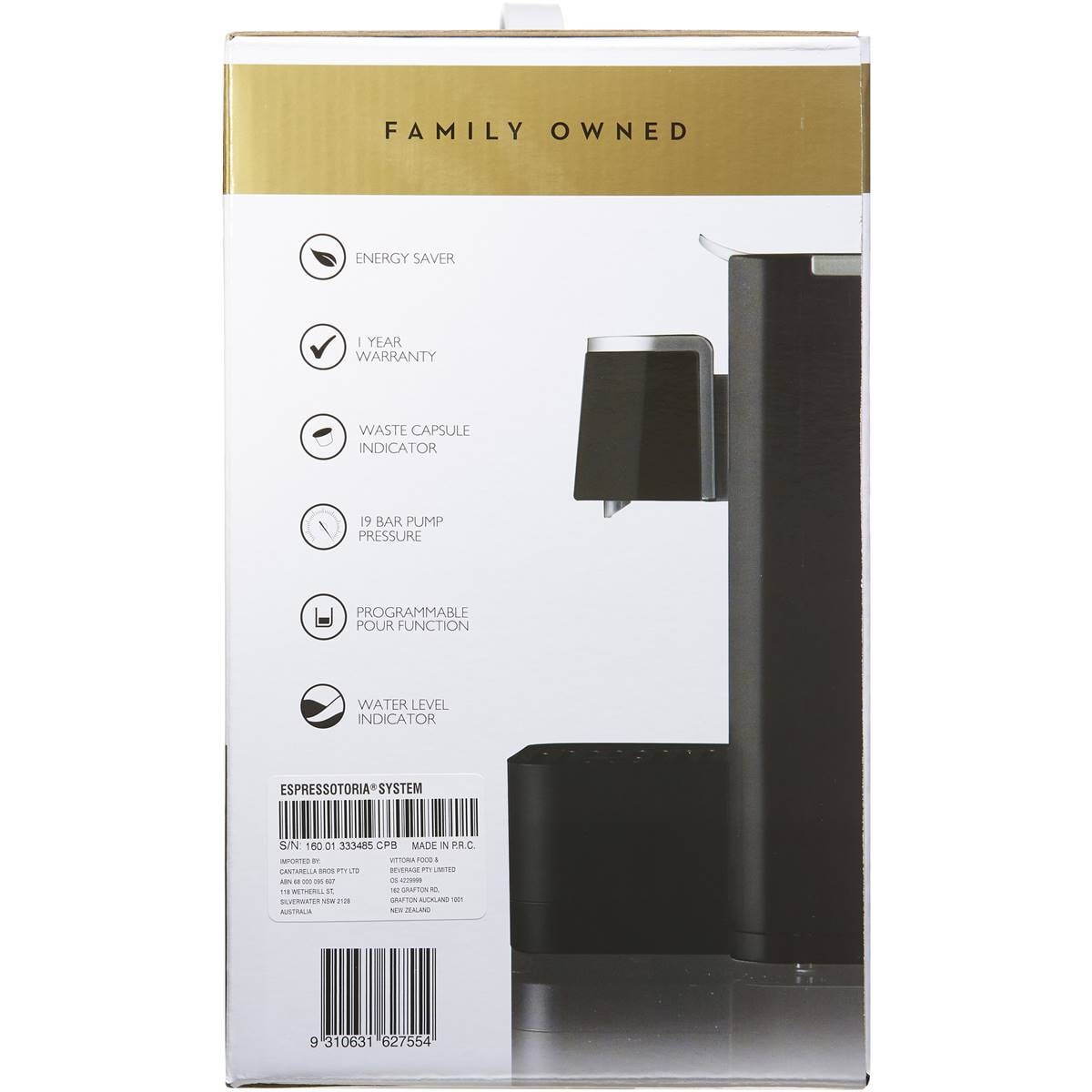 Caffe Aurora Capino Black Coffee Capsule Machine Each Woolworths