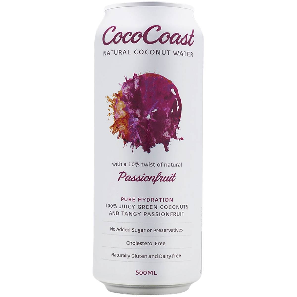 Cococoast Natural Coconut Water Passionfruit