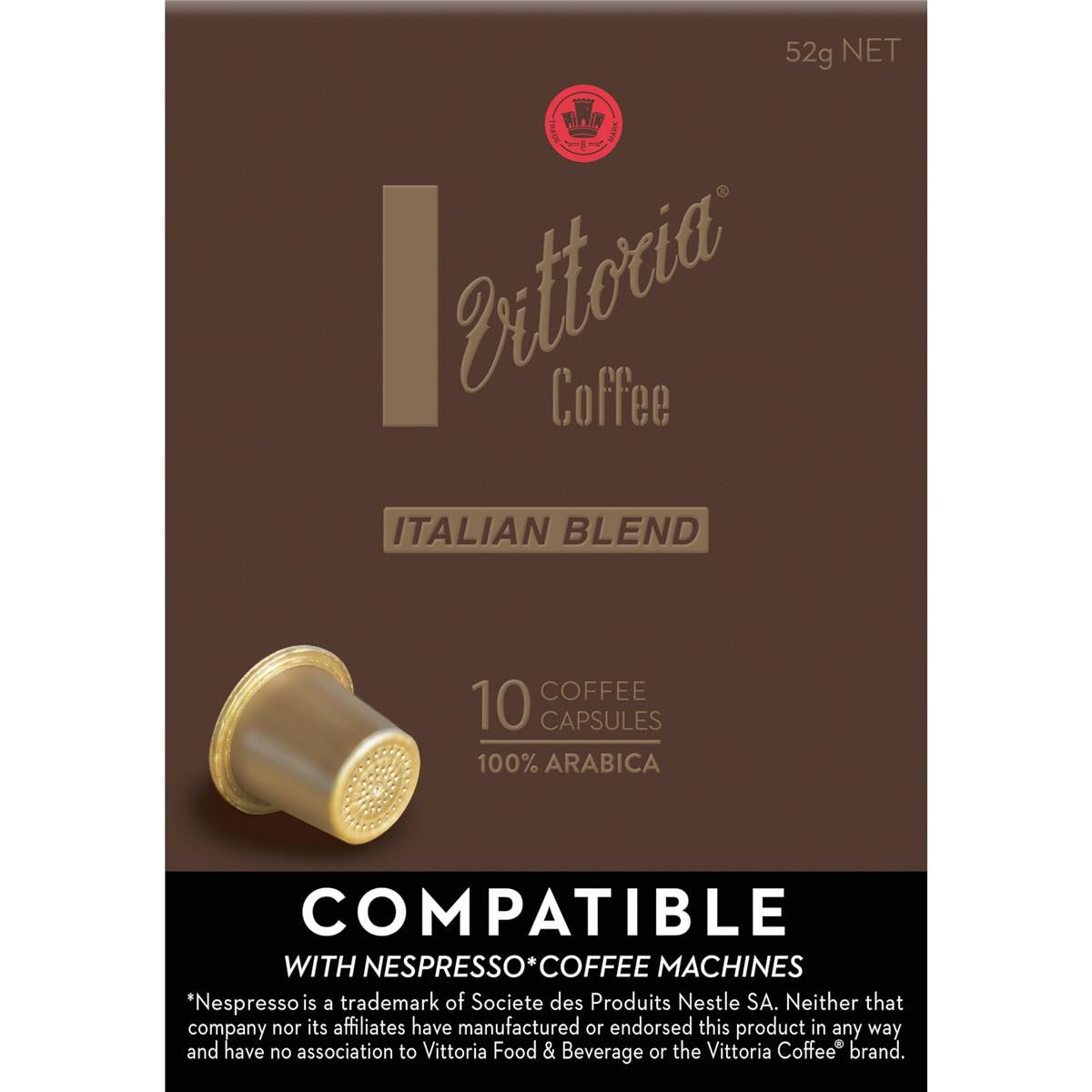 Vittoria Italian Blend Coffee Capsules 10 Pack Woolworths