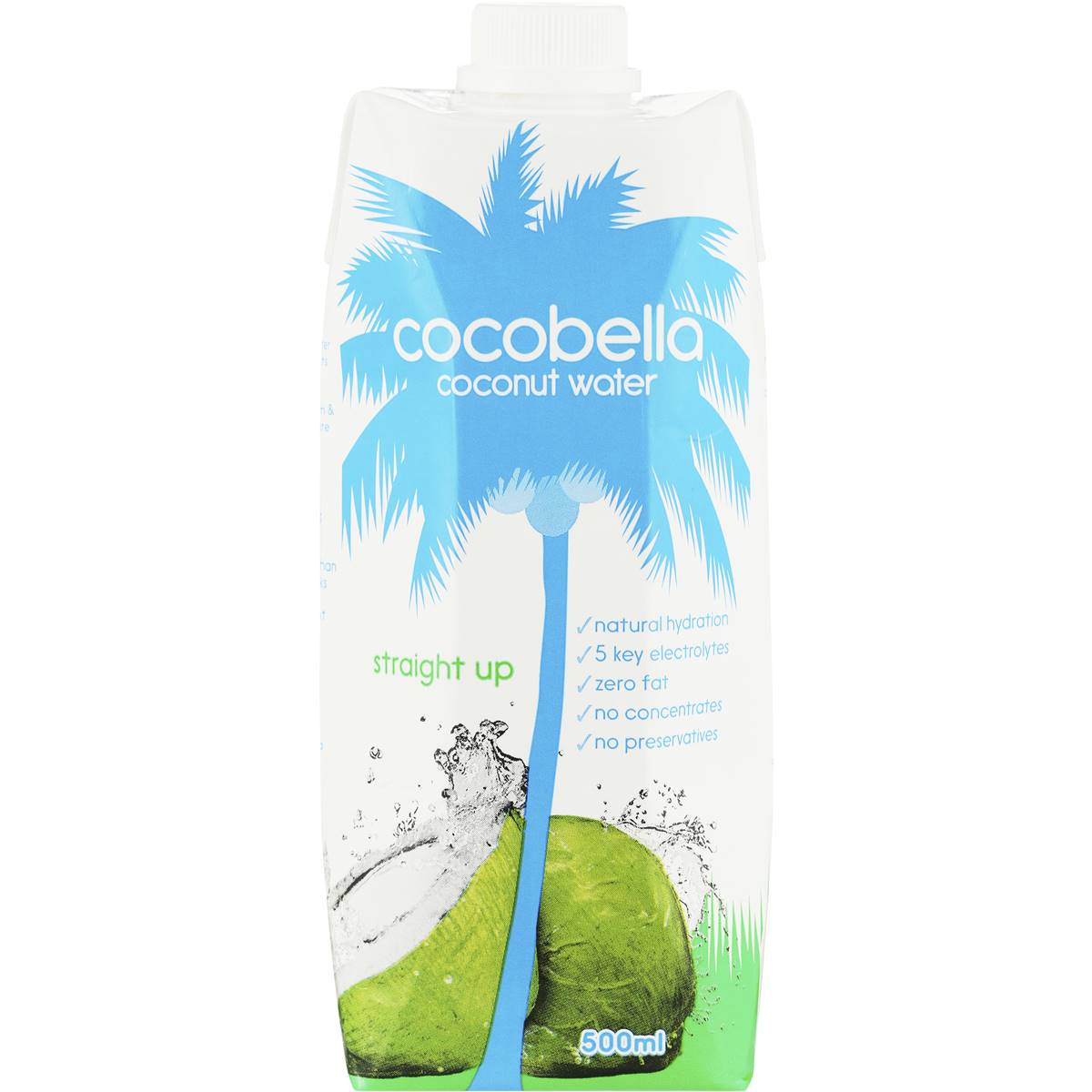 Cocobella Coconut Water Straight Up 500ml Woolworths