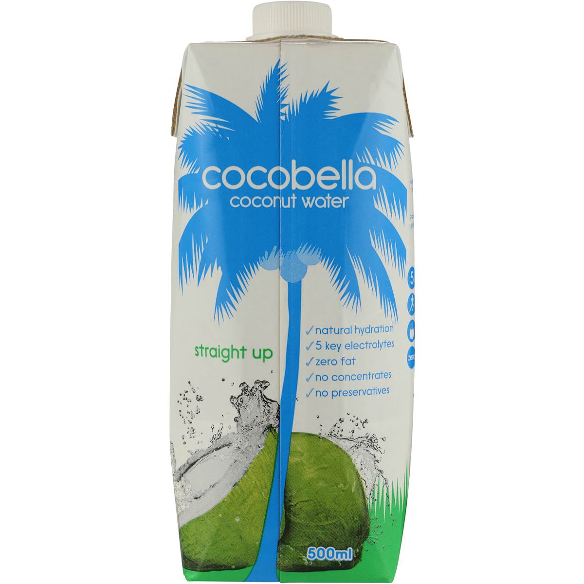 Cocobella Coconut Water Straight Up 500ml Woolworths