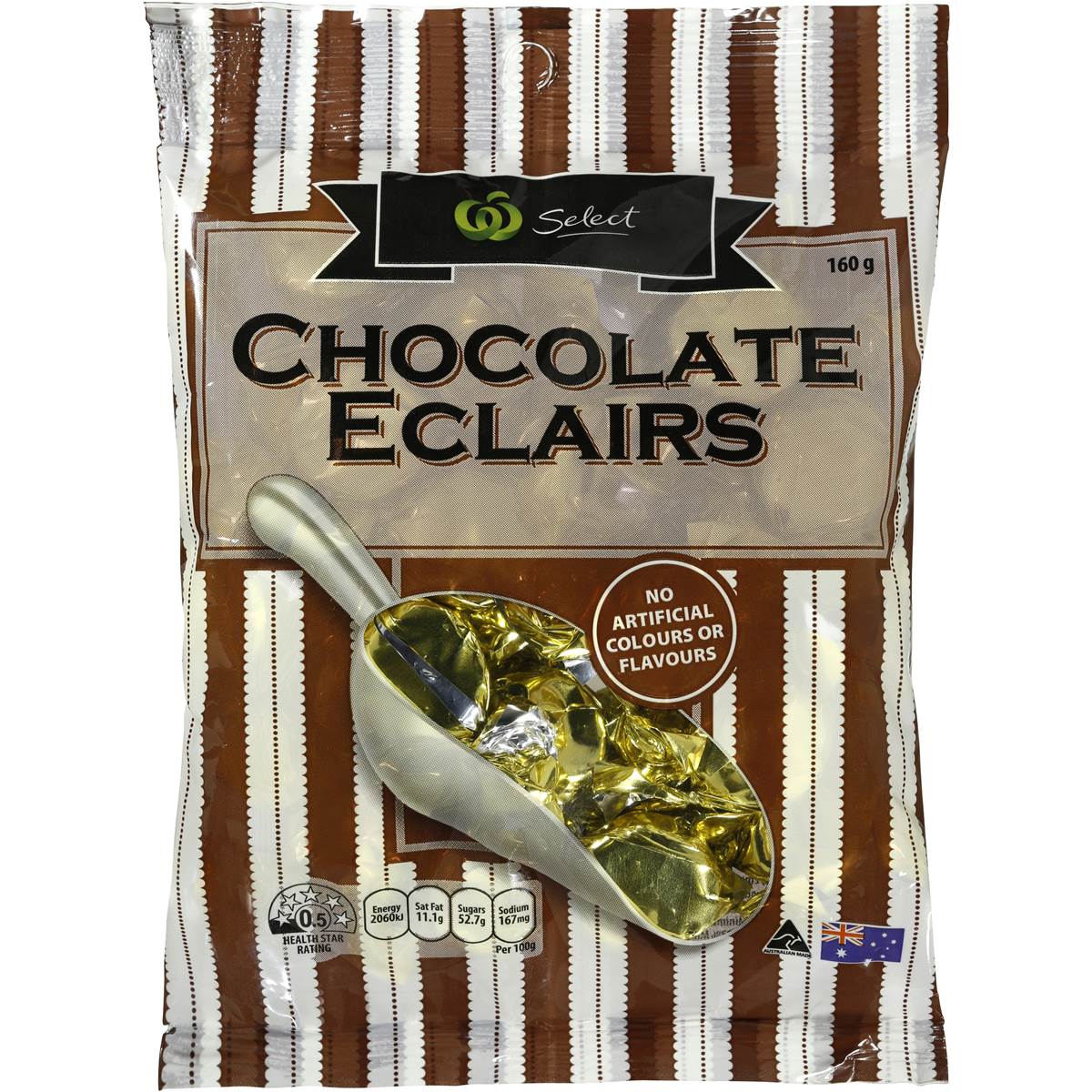 Woolworths Select Chocolate Eclairs 160g Woolworths