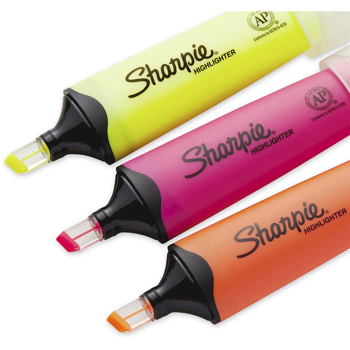 Sharpie Marker Clear View Highlighter 3 Pack Woolworths