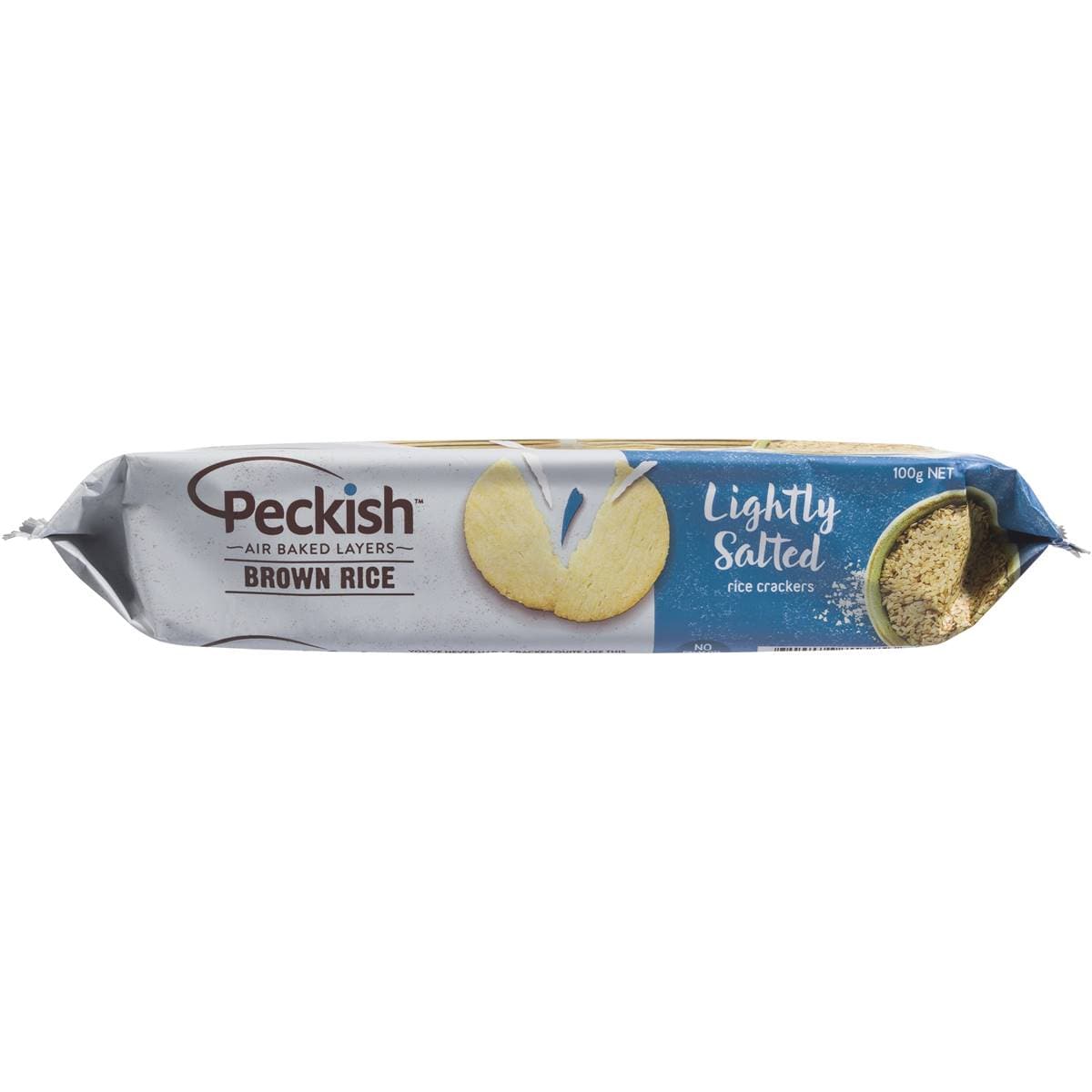 Peckish Brown Rice Cracker Lightly Salted 100g Woolworths