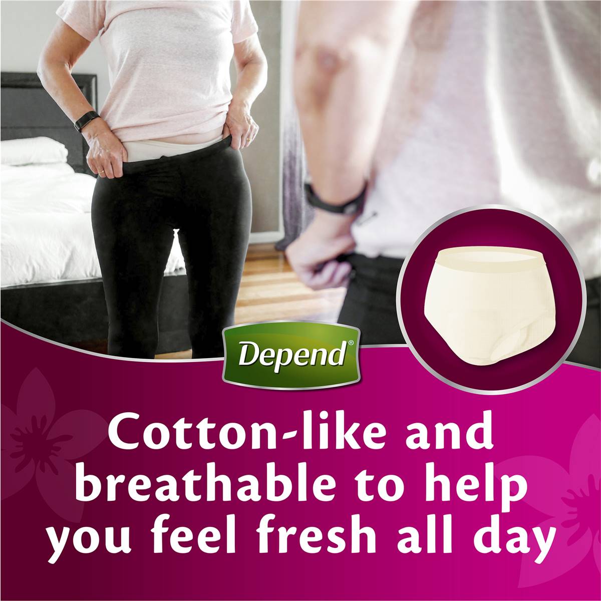 Depend Real Fit Incontinence Underwear Regular Women Large 8 Pack