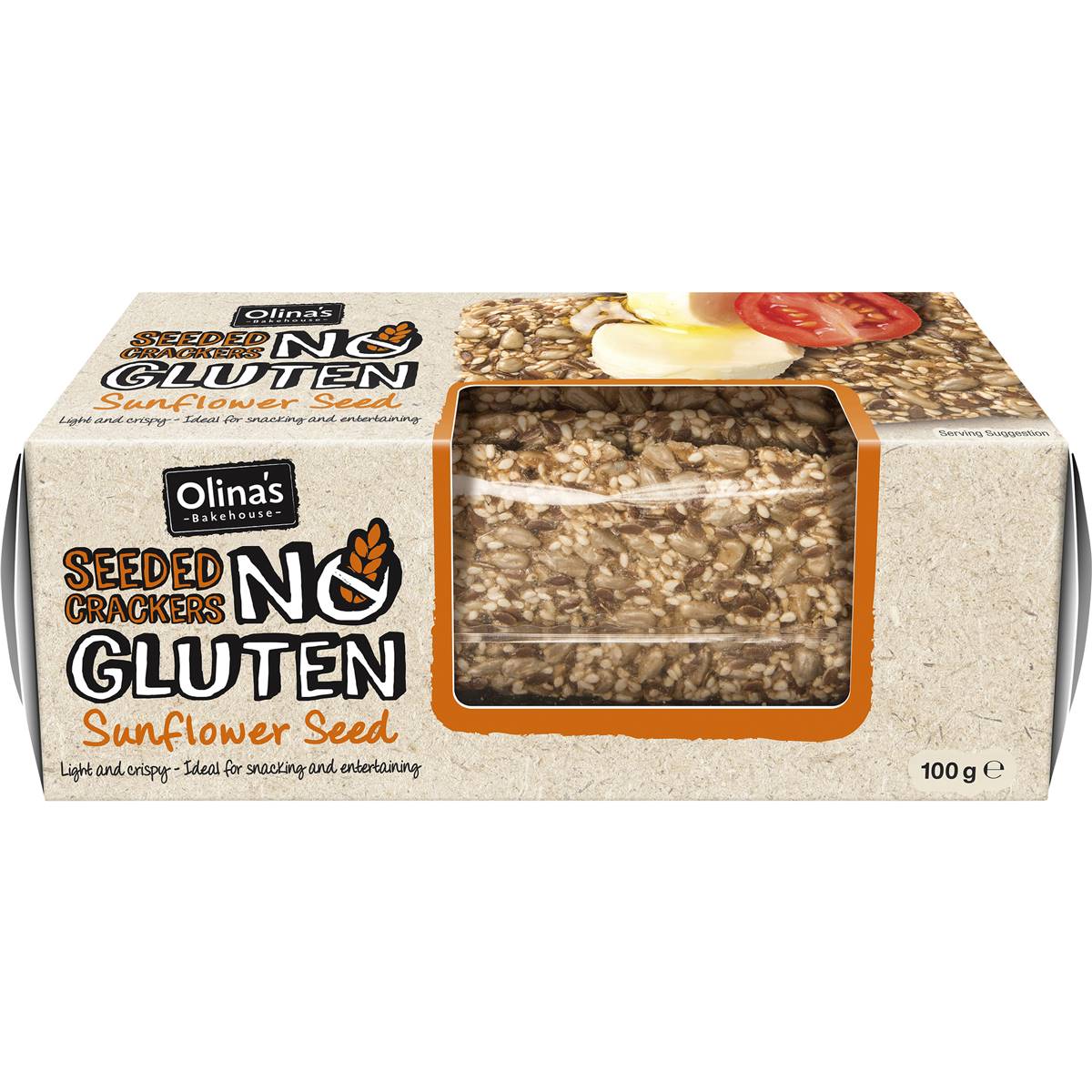 Olina's Gluten Free Crackers Sunflower Seed