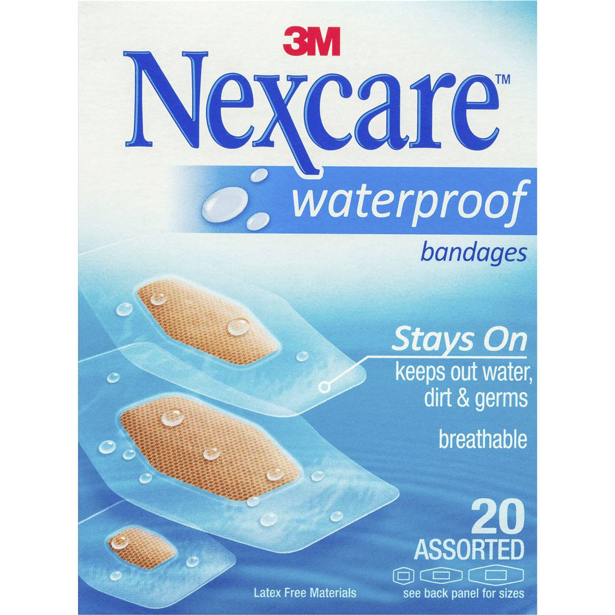 N/c Waterproof Bandage Asst 20s Woolworths