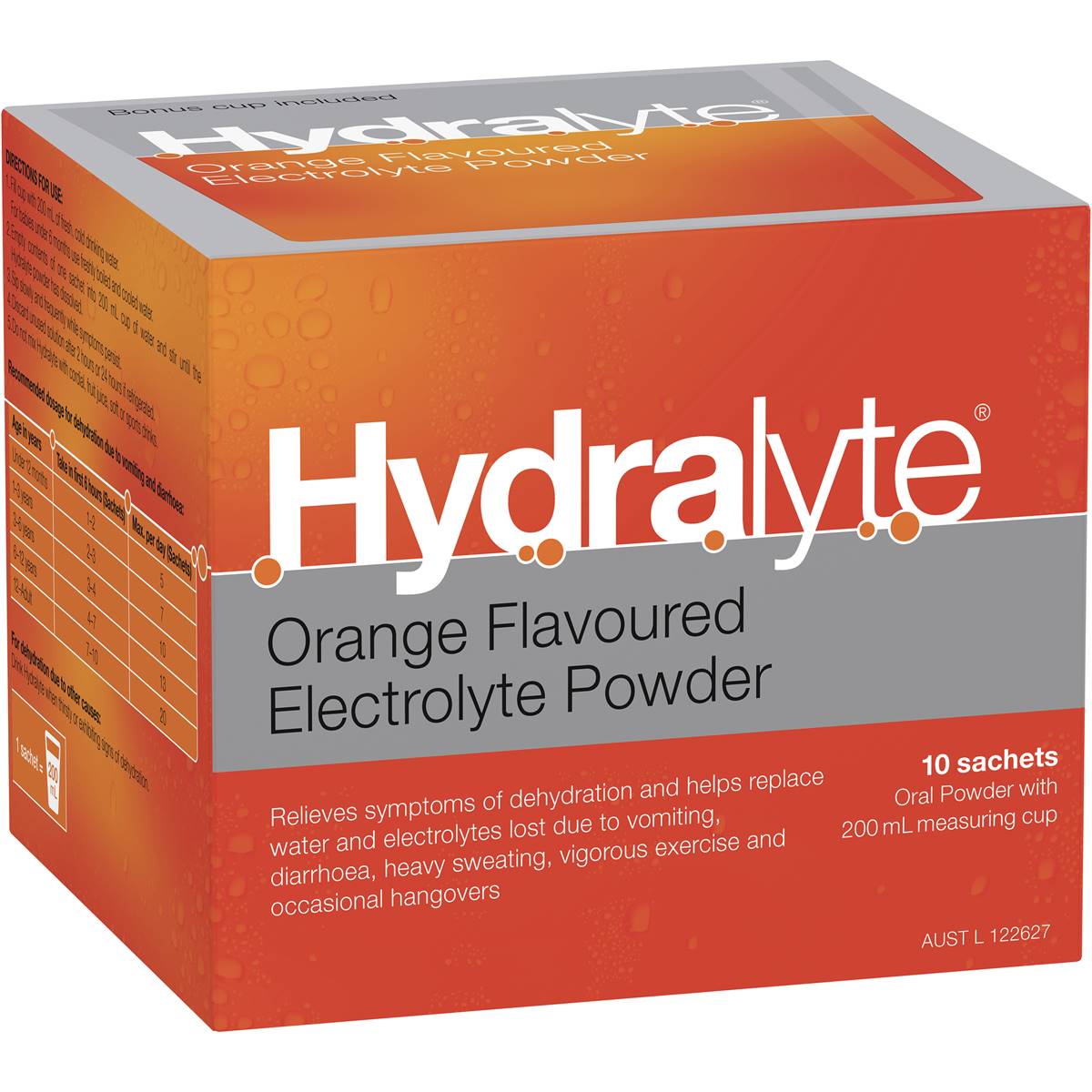 Hydralyte Powder Sachets Orange 