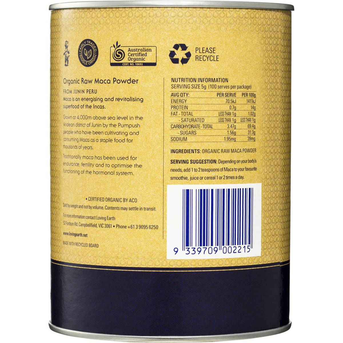 Loving Earth Maca Powder 500g | Woolworths