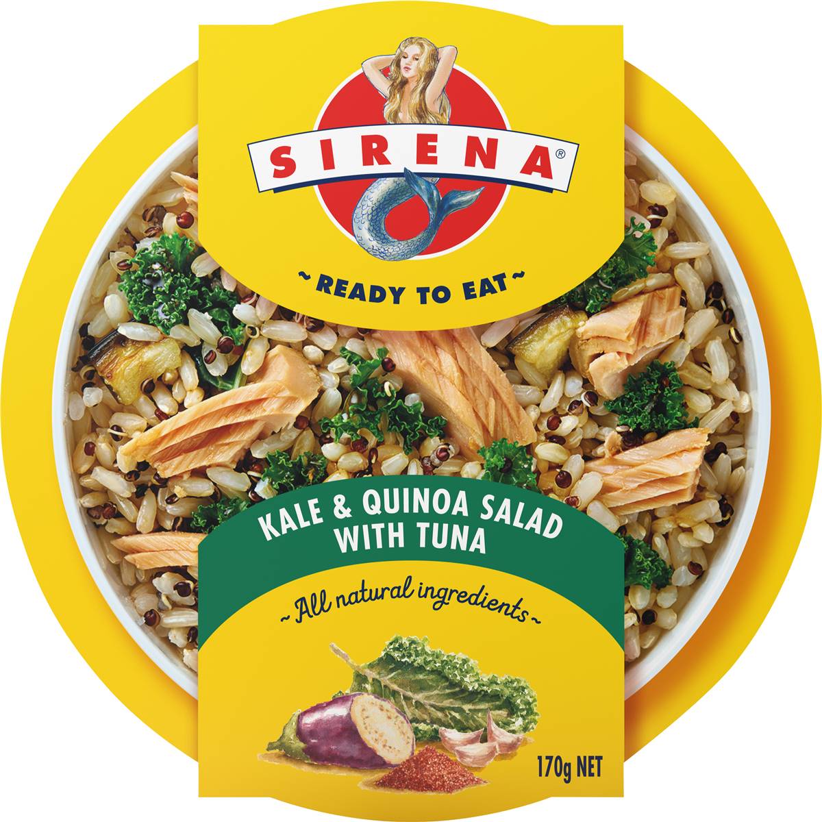 Sirena Kale & Quinoa Salad With Tuna 170g Woolworths