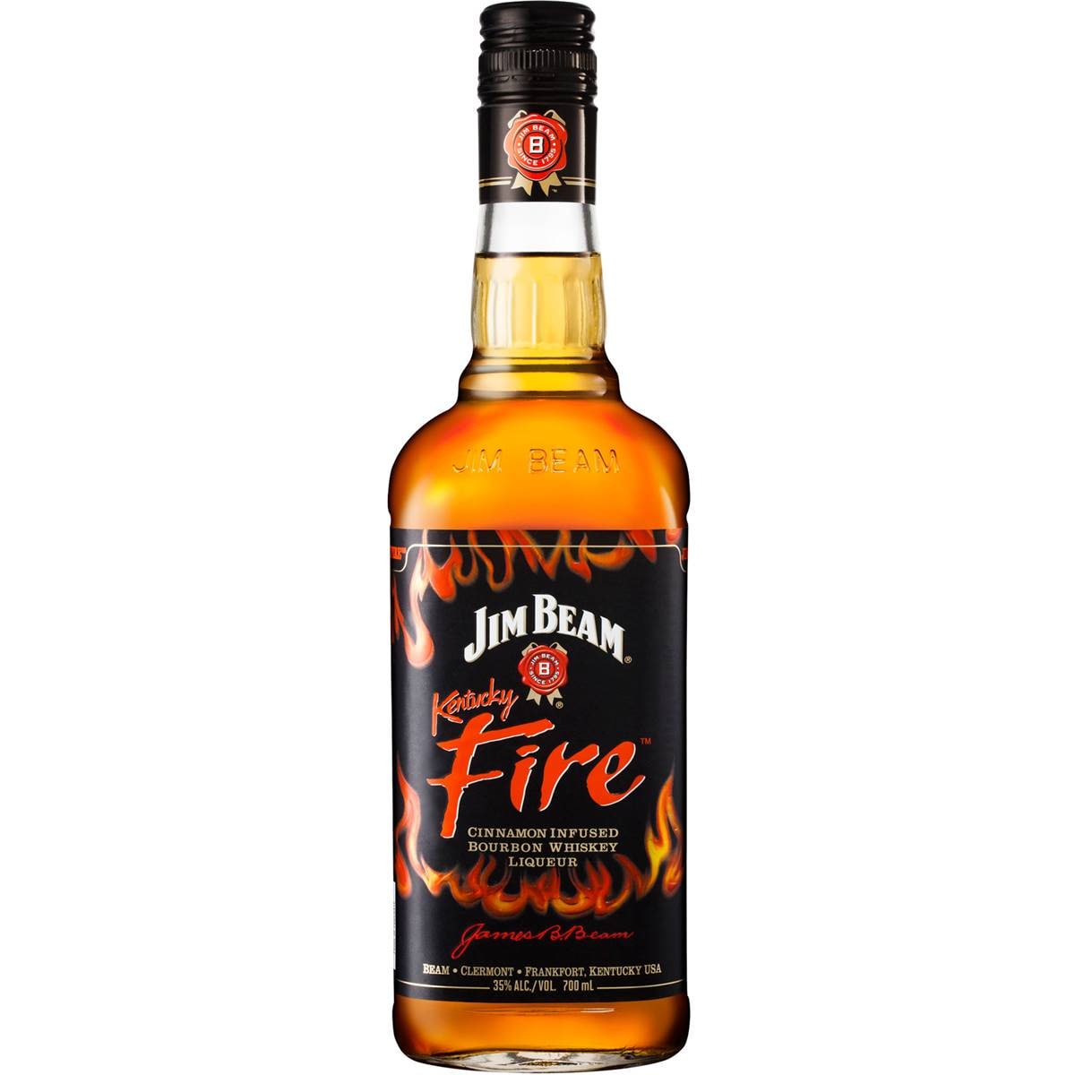 Jim Beam Kentucky Fire B/liq 700ml Woolworths