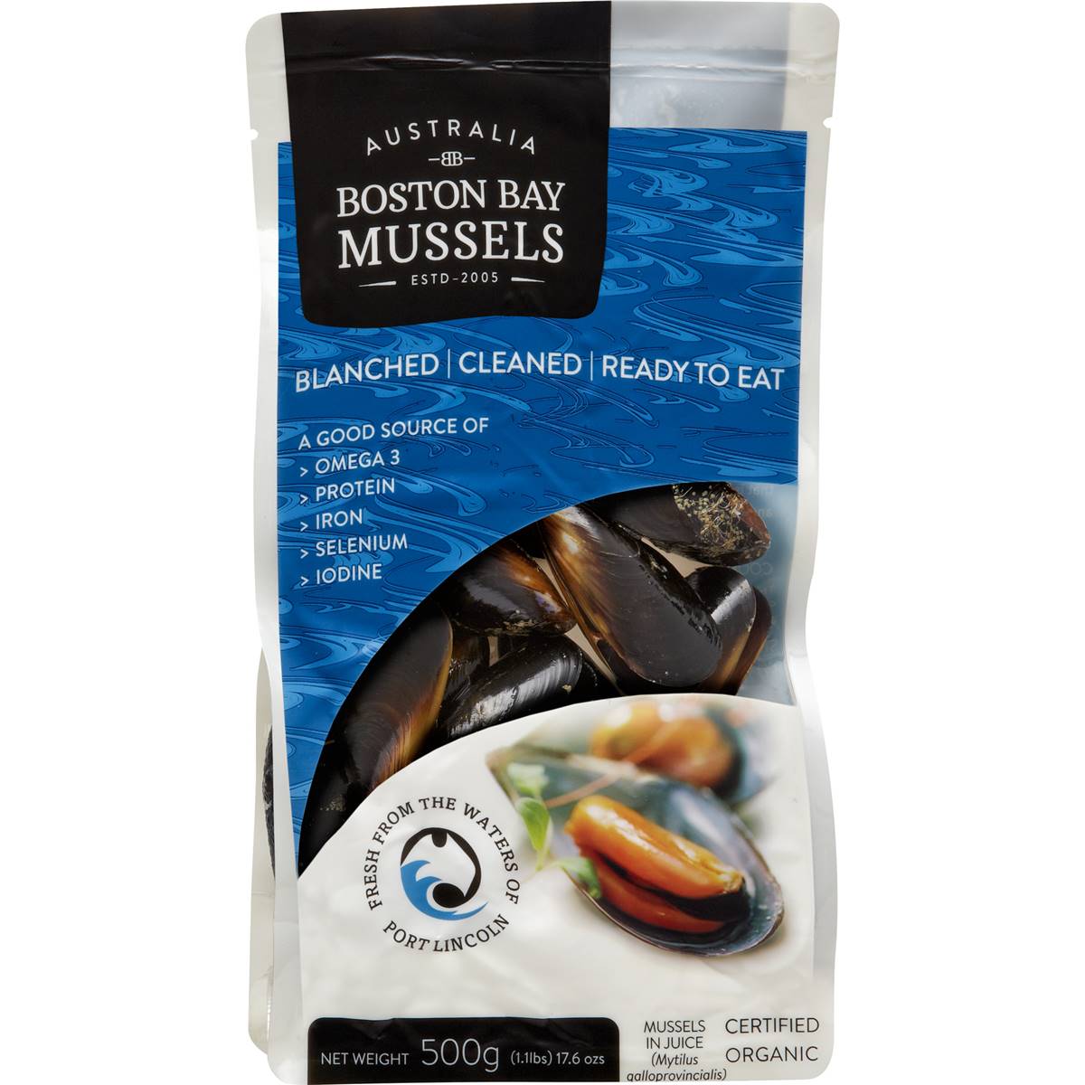 Boston Bay Mussels Cooked 500g Woolworths