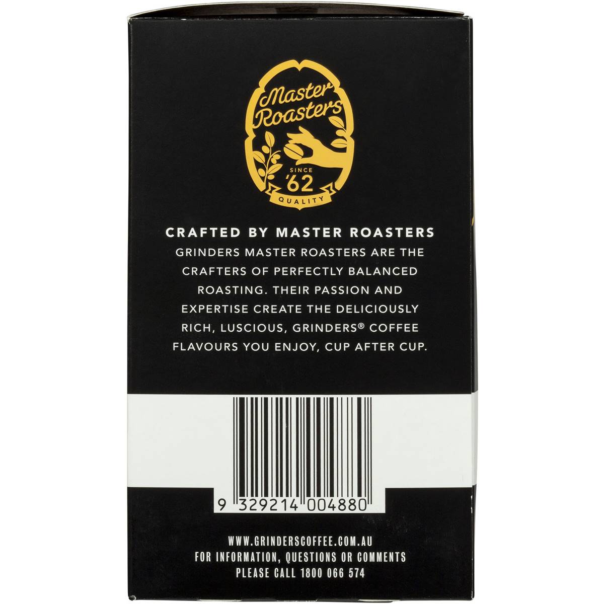 Grinders Coffee Capsules Crema 10 Pack Woolworths