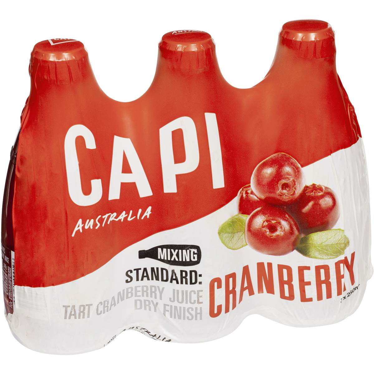 Capi Fruit Soda Cranberry 3x250ml Woolworths