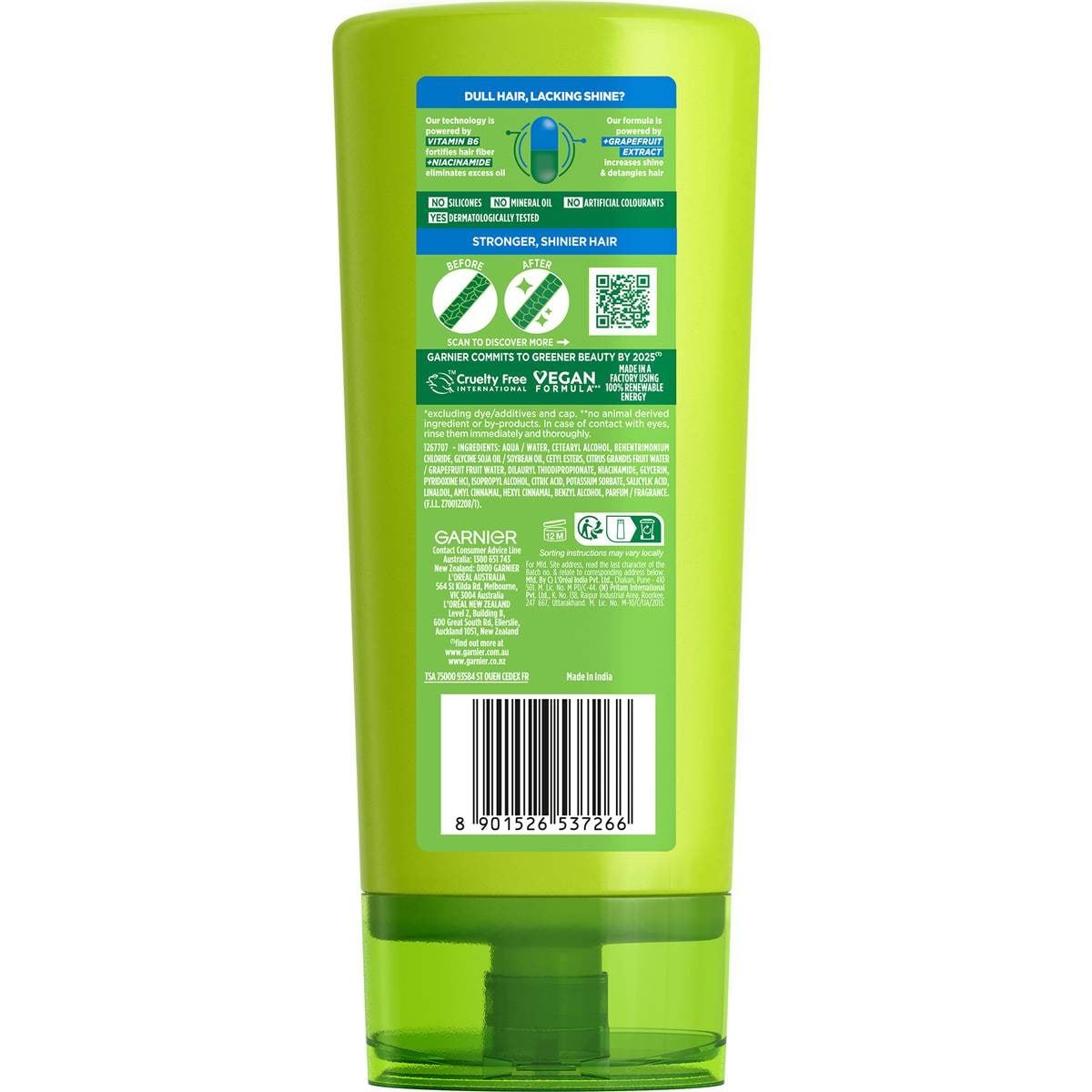 Garnier Fructis Normal Strength & Shine Conditioner 315ml Woolworths